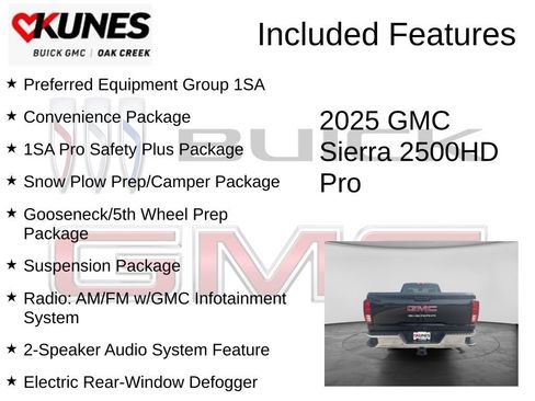 New 2025 GMC Sierra 2500 Pro w/ 1SA Pro Safety Plus Package AWD/4WD image 2