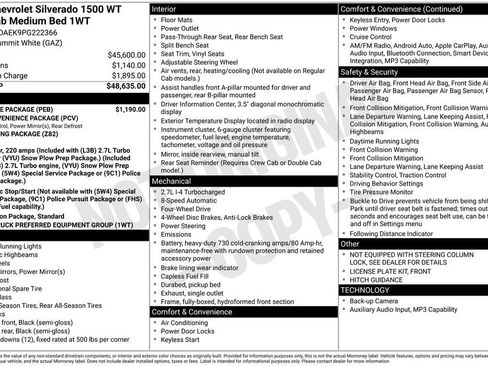 Certified 2023 Chevrolet Silverado 1500 W/T w/ WT Value Package AWD/4WD image 44
