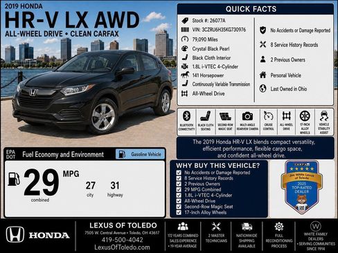 Used 2019 Honda HR-V LX image 3