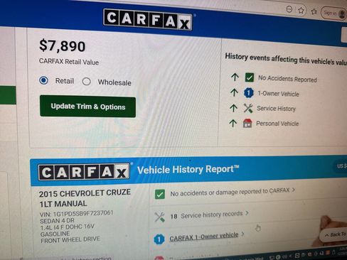 Used 2015 Chevrolet Cruze LT image 10