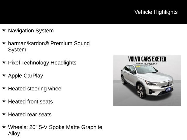 Certified 2023 Volvo C40 P8 Recharge Ultimate w/ Protection Package Premier AWD/4WD image 5