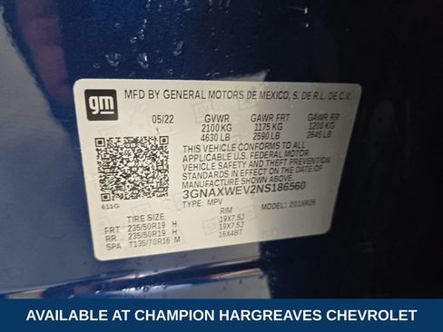Certified 2022 Chevrolet Equinox RS w/ LPO, Floor Liner Package AWD/4WD image 42