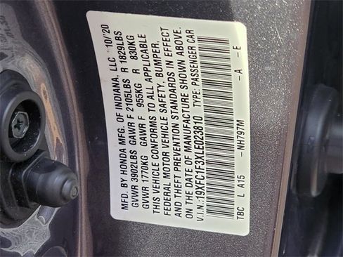 Certified 2020 Honda Civic EX image 21