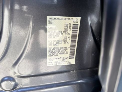Used 2021 Nissan Titan SV w/ SV Convenience Package AWD/4WD image 35