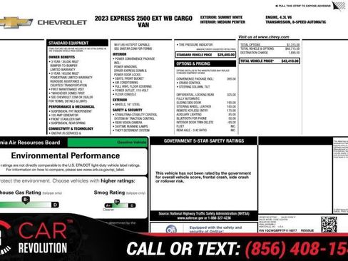 Used 2023 Chevrolet Express 2500 Extended w/ Driver Convenience Package image 2