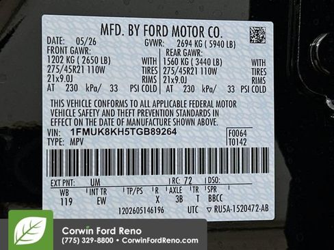 New 2026 Ford Explorer ST-Line w/ ST-Line Street Pack AWD/4WD image 37