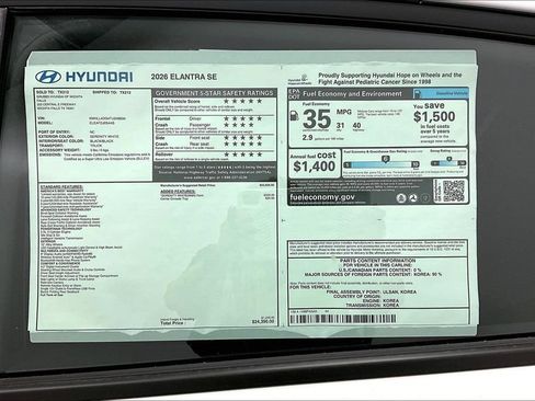 Used 2026 Hyundai Elantra SE FWD image 30