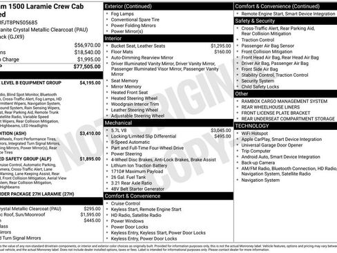 Certified 2023 RAM 1500 Laramie AWD/4WD image 44