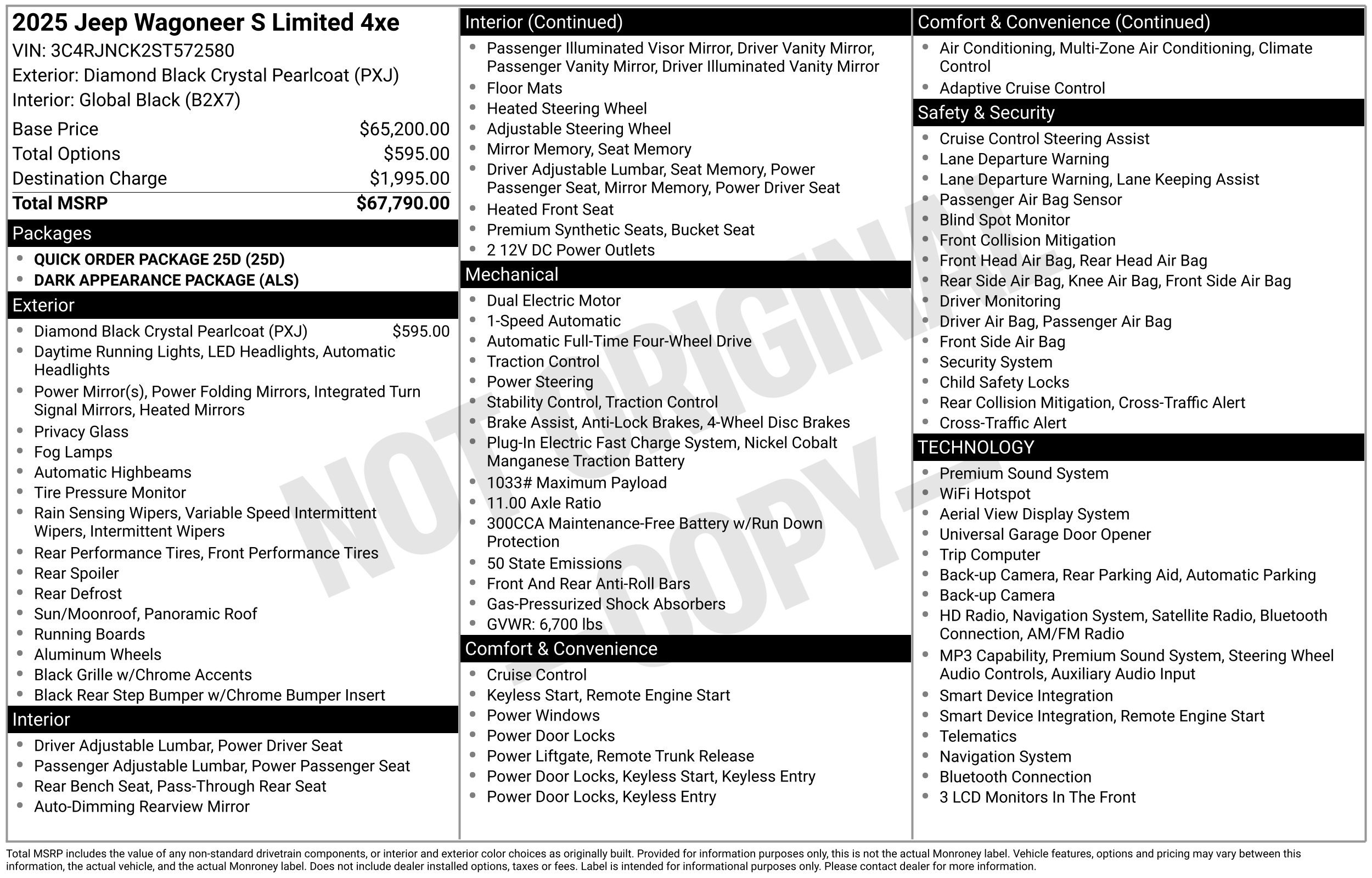 Used 2025 Jeep Wagoneer S Limited AWD/4WD image 2
