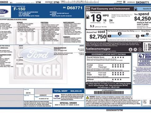 Used 2025 Ford F150 XLT w/ Equipment Group 301A Standard AWD/4WD image 33
