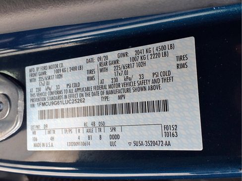 Used 2020 Ford Escape SE image 24