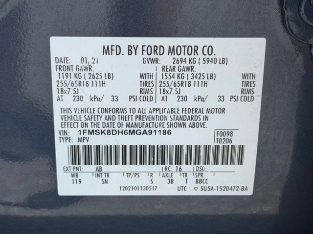 Used 2021 Ford Explorer XLT w/ Equipment Group 202A AWD/4WD image 23