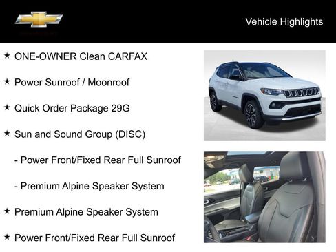 Used 2023 Jeep Compass Limited w/ Sun and Sound Group AWD/4WD image 18