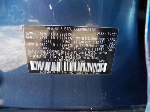 Used 2021 Subaru Outback Touring XT AWD/4WD image 27
