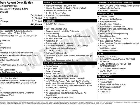 Used 2023 Subaru Ascent Onyx Edition image 7