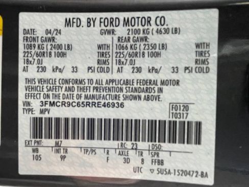 Used 2024 Ford Bronco Sport Outer Banks w/ Tech Package AWD/4WD image 33