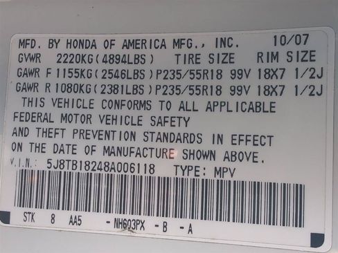 Used 2008 Acura RDX SH-AWD image 6