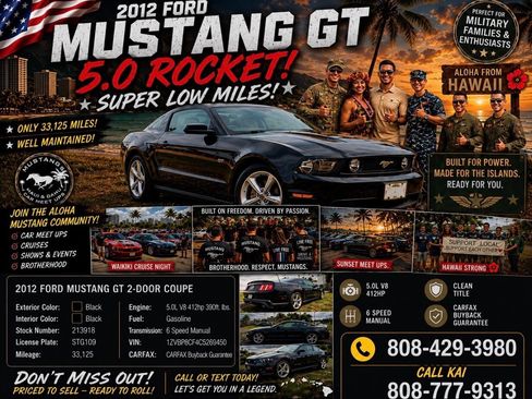 Used 2012 Ford Mustang GT RWD image 1
