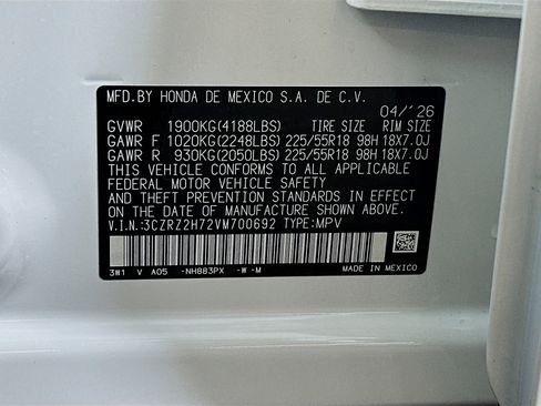 New 2027 Honda HR-V EX-L image 31