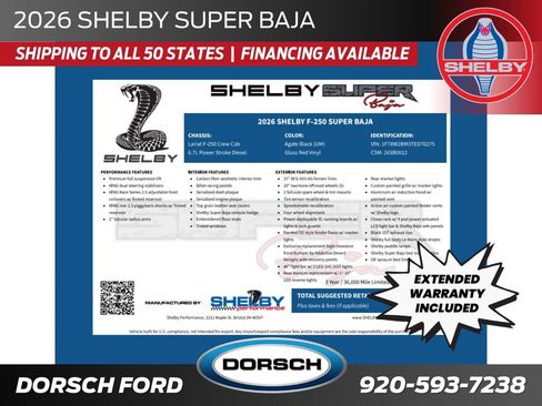New 2026 Ford F250 Lariat w/ Black Appearance Package AWD/4WD image 2
