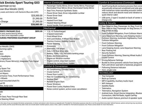 Used 2025 Buick Envista Sport Touring w/ Convenience I Package FWD image 4