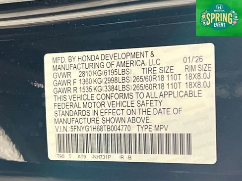 New 2026 Honda Pilot TrailSport image 32