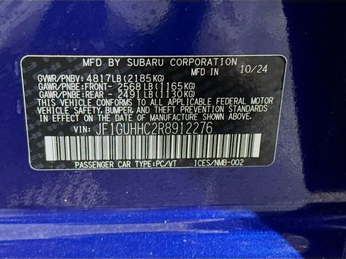 Certified 2024 Subaru Impreza RS AWD/4WD image 34