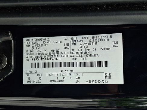 Used 2018 Ford F150 XL w/ Equipment Group 101A Mid AWD/4WD image 25