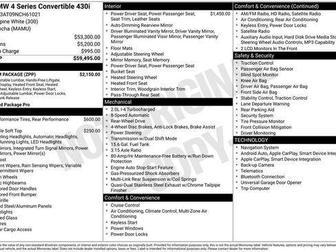 Used 2022 BMW 430i Convertible w/ Premium Package image 6
