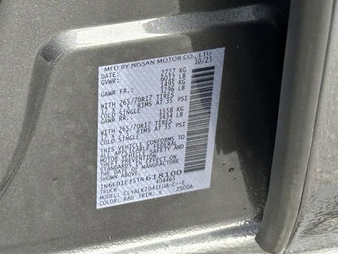 New 2026 Nissan Frontier Pro-X w/ Pro-X Convenience Package image 25