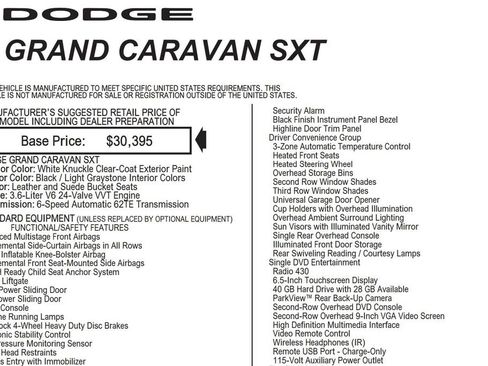 Used 2017 Dodge Grand Caravan SXT w/ Driver Convenience Group image 17