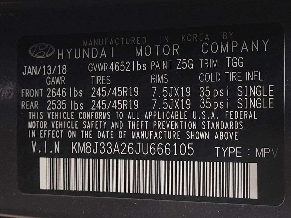 Used 2018 Hyundai Tucson Value w/ Cargo Package FWD image 33