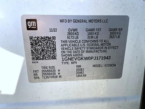Used 2023 Chevrolet Traverse LT w/ LPO, Floor Liner Package AWD/4WD image 29