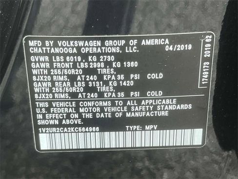 Used 2019 Volkswagen Atlas SE w/ Towing Package image 30