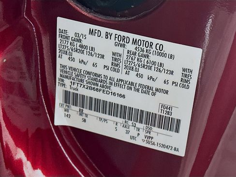 Used 2015 Ford F250 Lariat w/ Chrome Package image 12