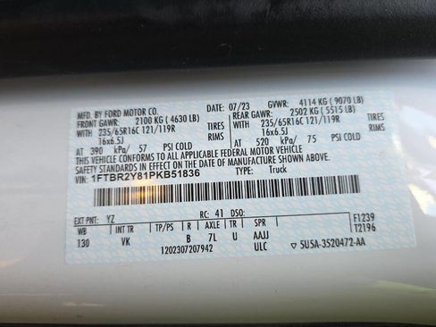 Used 2023 Ford Transit 250 Low Roof AWD image 13