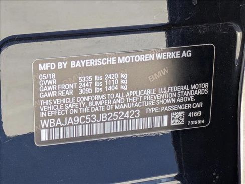 Used 2018 BMW 530e w/ M Sport Package 2 image 26