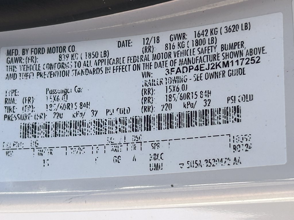 Used 2019 Ford Fiesta SE FWD image 34