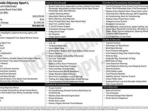 Used 2025 Honda Odyssey Sport-L image 51