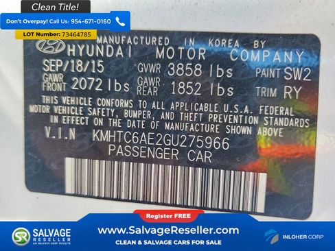 Used 2016 Hyundai Veloster Turbo w/ Option Group 04 image 16