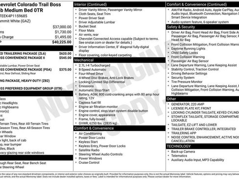 Used 2023 Chevrolet Colorado Trail Boss w/ Advanced Trailering Package image 2
