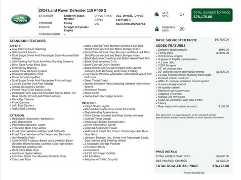 Used 2024 Land Rover Defender 110 S image 6