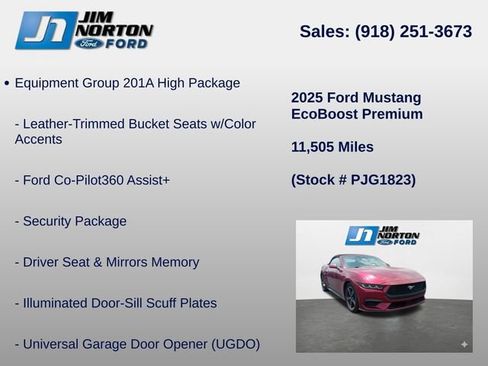 Used 2025 Ford Mustang Premium RWD image 8