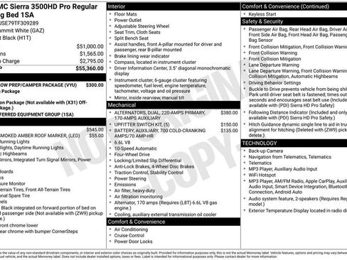 Used 2026 GMC Sierra 3500 Pro w/ Snow Plow Prep/Camper Package AWD/4WD image 15