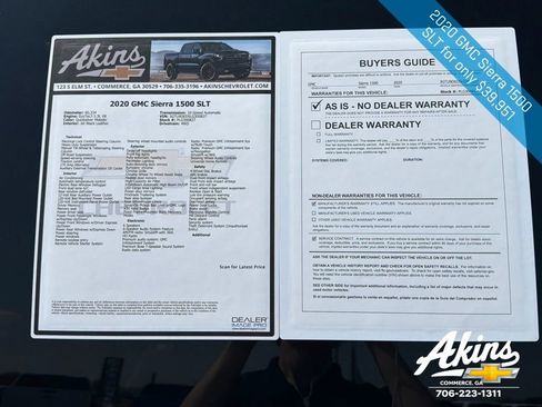 Certified 2020 GMC Sierra 1500 SLT w/ SLT Premium Plus Package image 11
