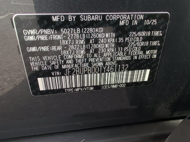 Certified 2026 Subaru Outback Premium AWD/4WD image 25