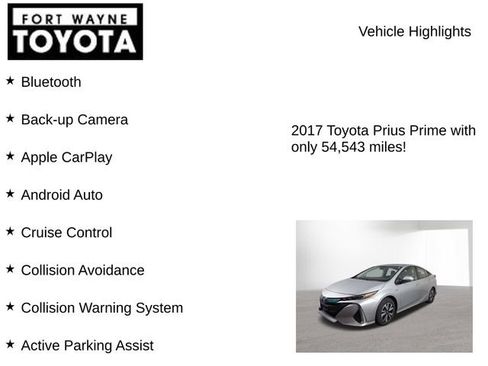 Used 2017 Toyota Prius Prime Premium w/ Carpet Mat Package FWD image 7