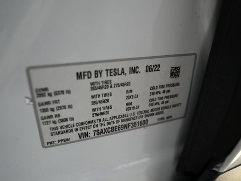 Used 2022 Tesla Model X Plaid AWD/4WD image 30