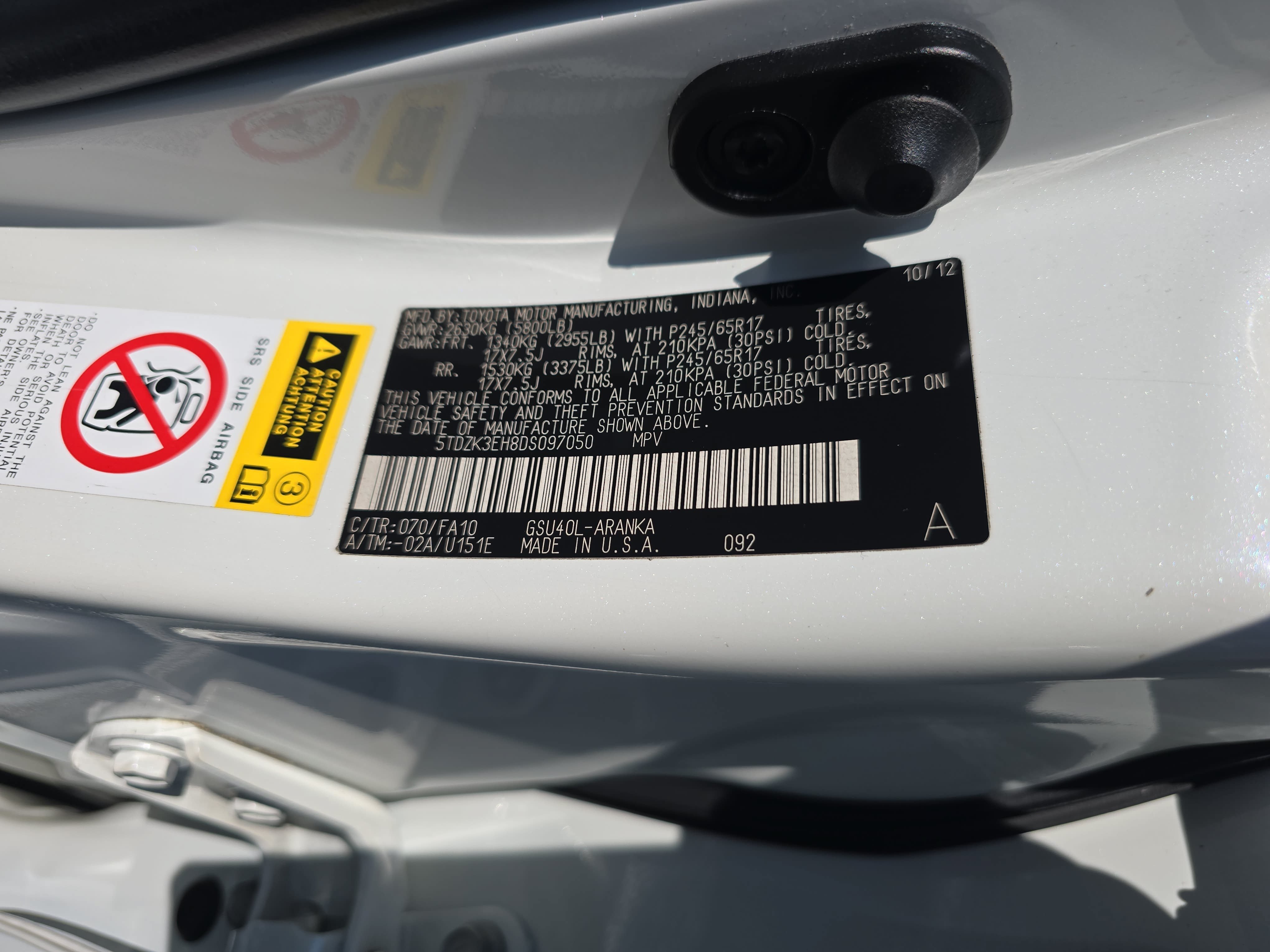 Used 2013 Toyota Highlander Plus FWD image 34