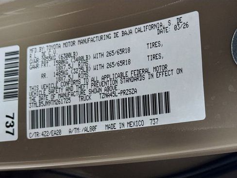 Certified 2026 Toyota Tacoma TRD Sport image 31